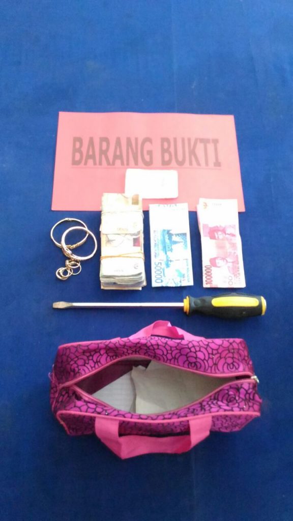 Foto: Barang Bukti Kejahatan Pembobol Rumah Kosong