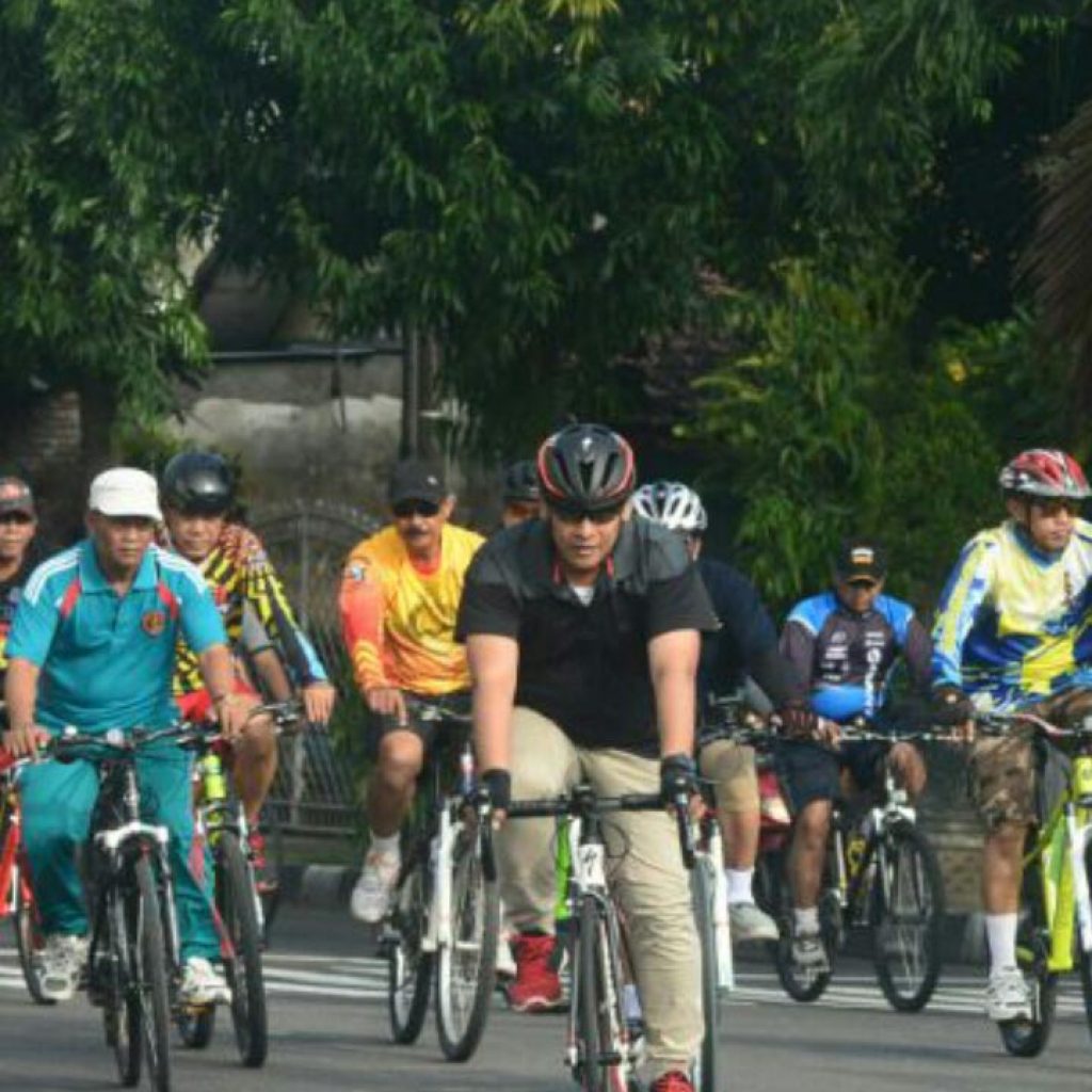 walikota kediri gowes