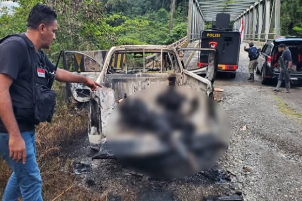 2 Pekerja Proyek Jembatan di Yahukimo Papua Dibunuh dan Dibakar KKB