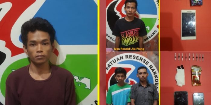 TO, Empat Pengedar Narkoba Jenis Sabu Meringkuk di Penjara Polres Jombang