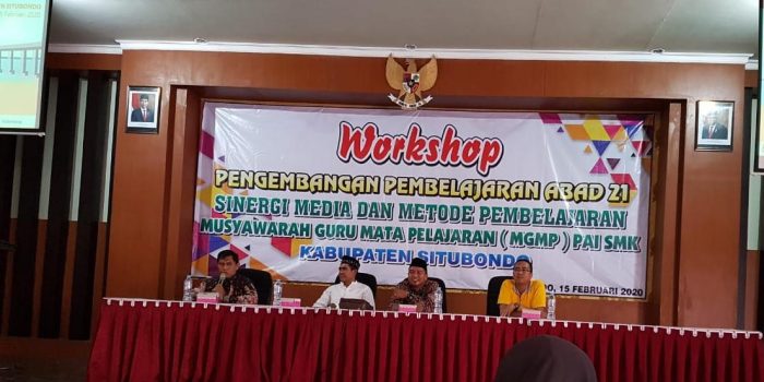 Workshop untuk meningkatkan potensi guru PAI SMKN seluruh Situbondo