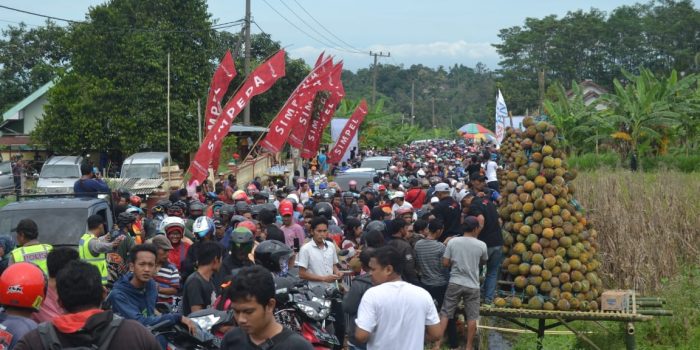 Dahar Durian Desa Medowo Bagikan 2020 Buah Durian Gratis