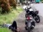 Khawatir Korban Covid 19, Seorang Pria  Tepar Geletak Di Jalan Pantura Warga Lapor Polisi