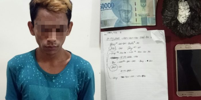 Pemuda jalan Setono Kelurahan Ngadirejo ditangkap Polisi