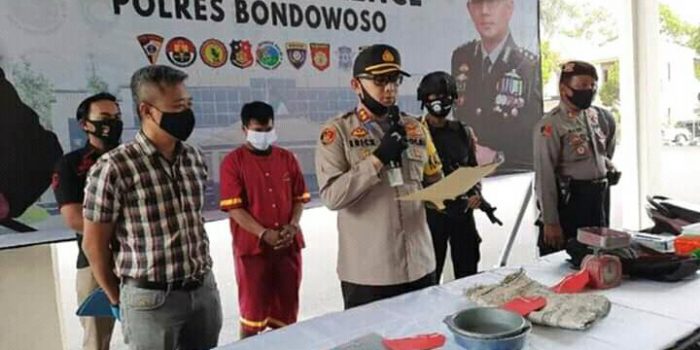 Polres Bondowoso Tangkap Penjual Serbuk Mercon