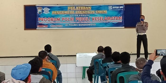 Peduli Keselamatan Satlantas Polres Bondonwoso Gelar Pelatihan Pengemudi Angkutan Umum