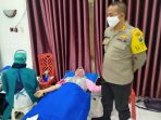 Peringati Hari Bhayangkara ke- 74, Polresta Kediri Lakukan Baktikes Donor Darah