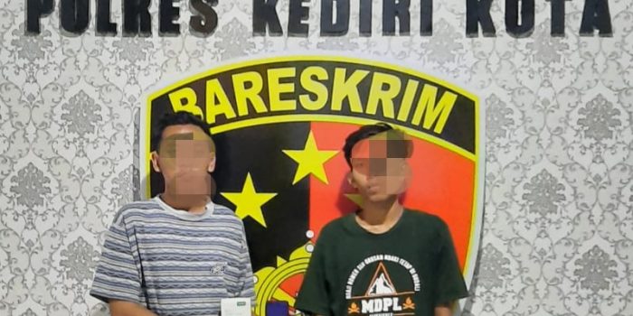 Embat HP Dua Pelajar di Kediri Mendekam Dibalik Jeruji Polresta Kediri