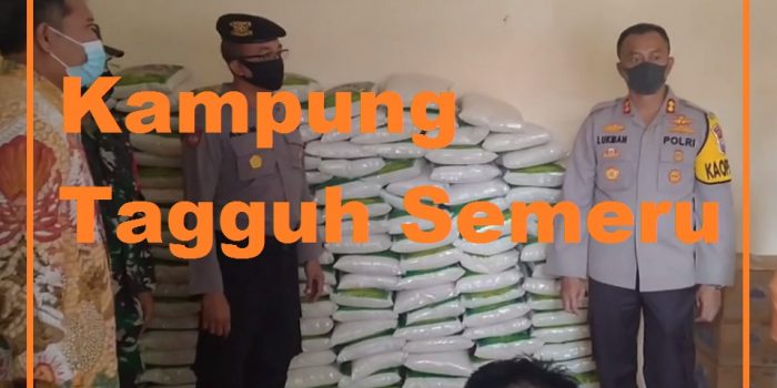 Kampung Tagguh Semeru di Kecamatan Gampengrejo Diresmikan Kapolres Kediri