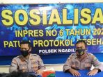 Disiplinkan Masyarakat Pakai Masker, Polsek Ngadiluwih Akan Beri Sangsi dan Denda