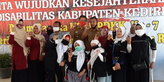 Hari Jadi PDKK Ke- 7, Dengan Kebersamaan Kita Wujudkan Kesejahteraan Disabilitas Kab Kediri