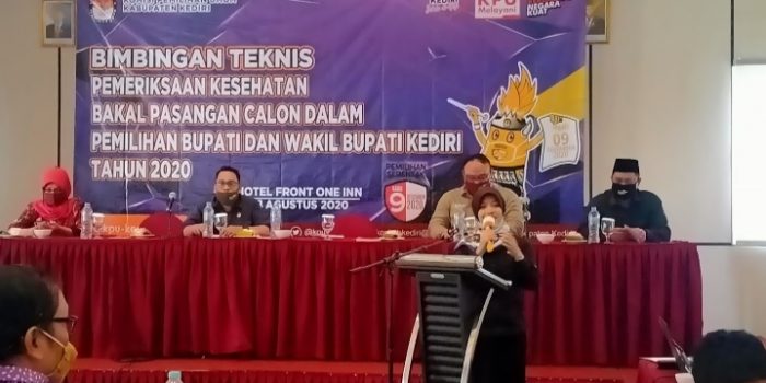 Bintek Pemeriksaan Kesehatan Bacalon Bupati dan Wakil Bupati Tahun 2020