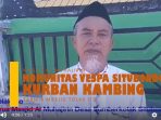 Komunitas Vespasito Sumbang Dua Kurban Kambing ke Masjid Al Muhajirin