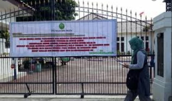 Panitera Pengadilan Terkonfirmasi Positif Covid, Kantor PN Kota Kediri Ditutup