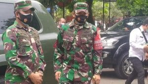 Tekan Penyebaran Covid 19 di Kediri, Danrem CPYJ Sidak di Pasar dan Mall