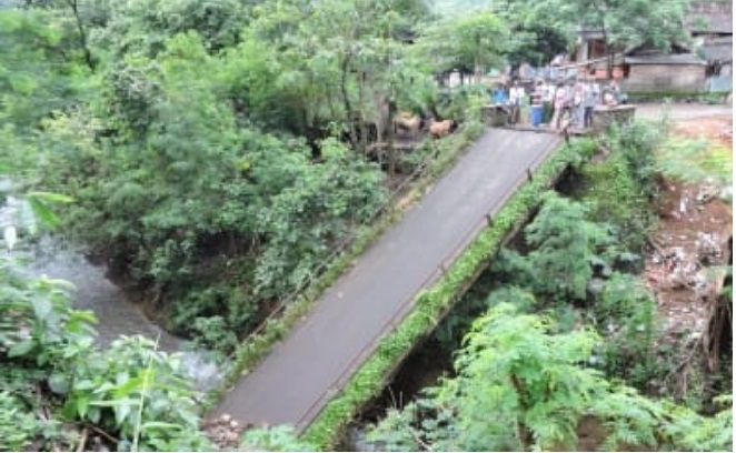 jembatan penghubung dua desa di situbondo putus