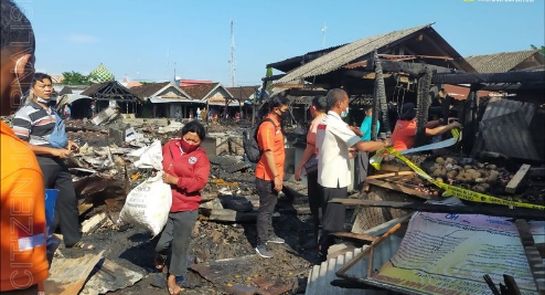 Pasar Campurdarat Tulungagung Terbakar