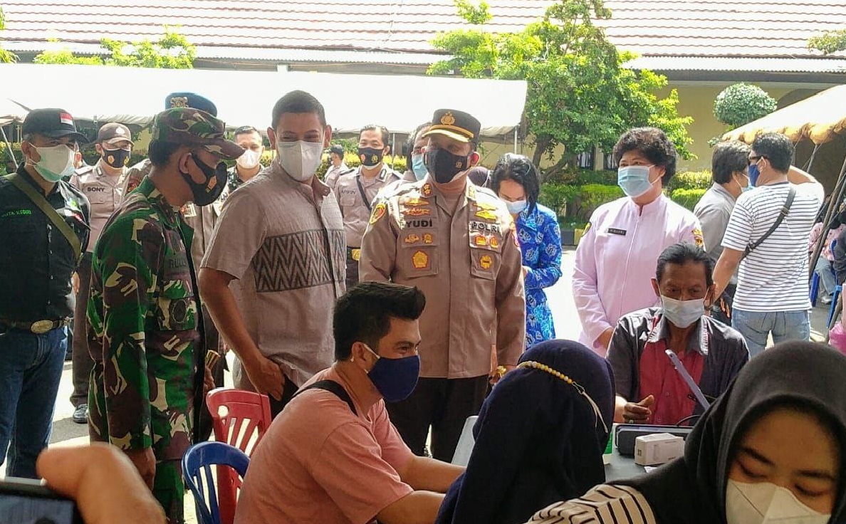 Polres Kediri Kota Sediakan 3000 Vaksin Gratis ke Warga Kota