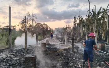 7000 Ayam Ludes Terbakar di Gondang Tulungagung Rugi Rp1 Miliar