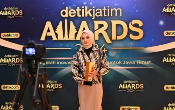 Alhamdulillah, Mbak Vinanda Aktifitas dari Kediri Dinobatkan sebagai Pemberdaya Perempuan