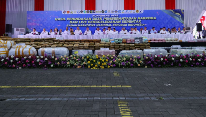 BNN Sikat Habis Gembong Narkoba, Barang Bukti Tembus Ton-an