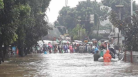 Banjir Jakarta Terparah, 23 RT dan Jalan Tertimbun Air!