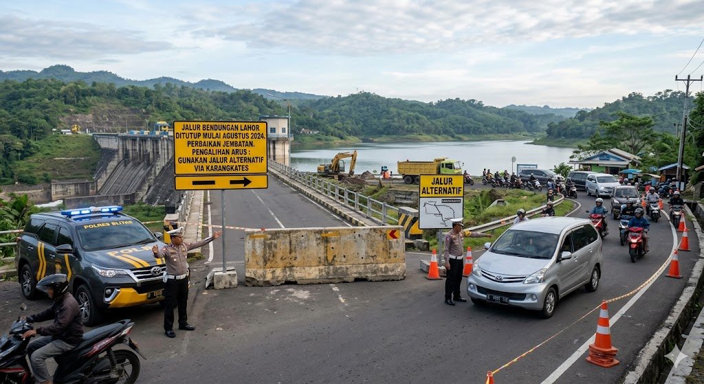 Bendungan Lahor Blitar Malang Ditutup Mulai Agustus