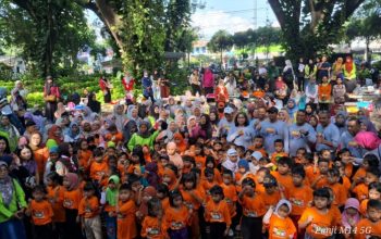 DLHKP Kota Kediri Gelar Lomba Mewarnai World Clean Up Day di Hutan Joyoboyo