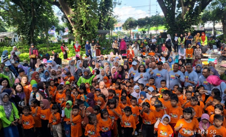 DLHKP Kota Kediri Gelar Lomba Mewarnai World Clean Up Day di Hutan Joyoboyo