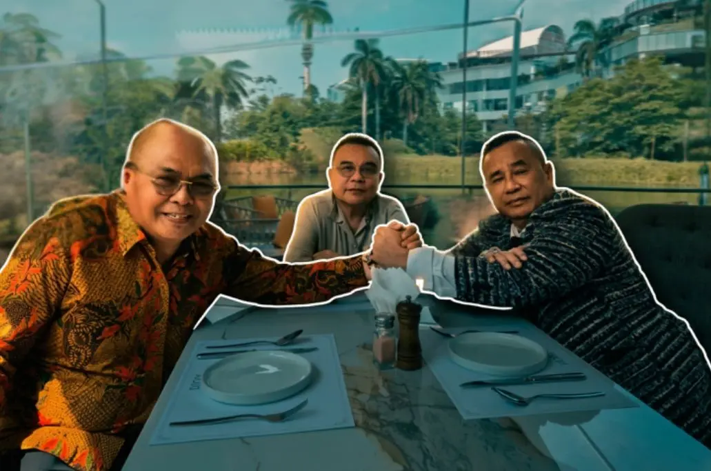 Pertemuan Hotman Paris dan PWI berakhir damai dengan salam komando di hadapan Wakil Ketua DPR Sufmi Dasco Ahmad di Jakarta.