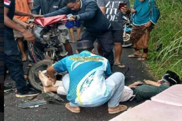 Dua Motor Adu Sruduk, 1 Pengendara Tewas di Tempat