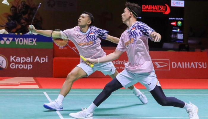 Fajar/Rian Melaju ke Semifinal Indonesia Masters 2025! Tumbangkan Wakil Tiongkok dengan Permainan Dominan