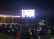 Fatatoh Hironi Ulya Gelorakan Semangat Nasionalisme Lewat Nobar Timnas di Kanigoro Blitar