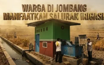Krisis Aair Bersih Jombang Paksa Warga Ambil Air Irigasi
