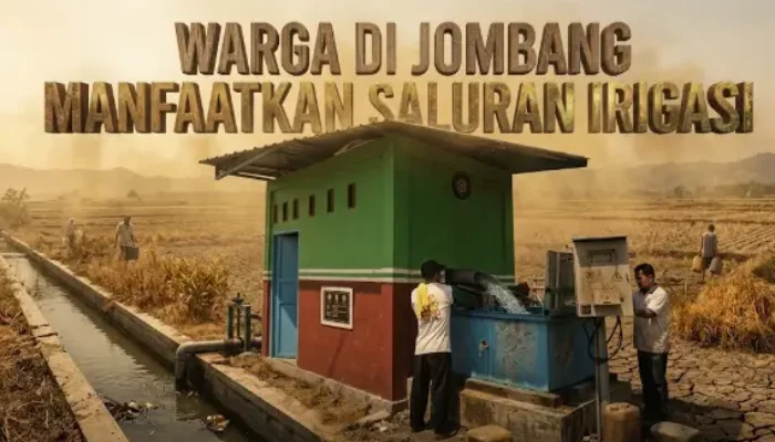 Krisis Aair Bersih Jombang Paksa Warga Ambil Air Irigasi