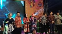 Bintang Dangdut Tasya Rosmala, di Pagelaran Festival Kuliner dan Pasar Rakyat