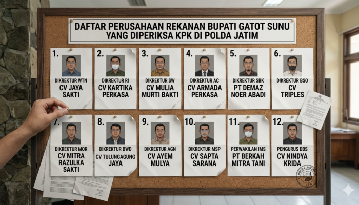 Berburu Aliran Suap Gatut Sunu: Menguliti Skema ‘Arisan Culas’ 12 Bos Rekanan di Polda Jatim
