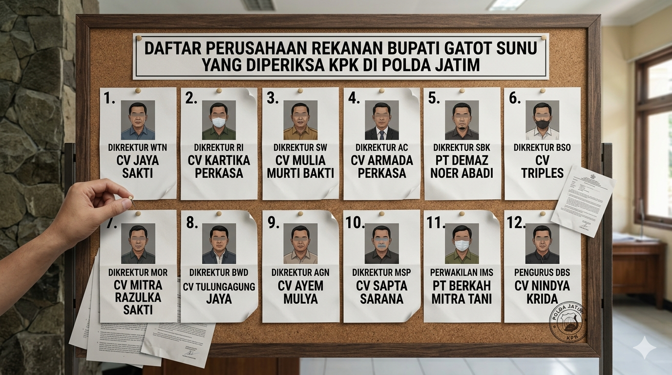 Berburu Aliran Suap Gatut Sunu: Menguliti Skema ‘Arisan Culas’ 12 Bos Rekanan di Polda Jatim