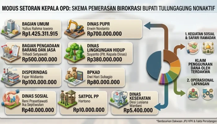 Gatut Sunu Diseret ke Pengadilan Rincian Setoran OPD Terbongkar Tapi Diklaim untuk Safari Ramadan