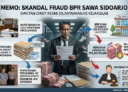 Mantan Dirut BPR SAWA Sidoarjo Masuk Bui Akibat Skandal Kredit Palsu Rp5,8 Miliar