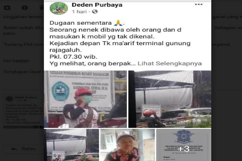 Gempar! Seorang Nenek di Majalengka Dikabarkan Diculik