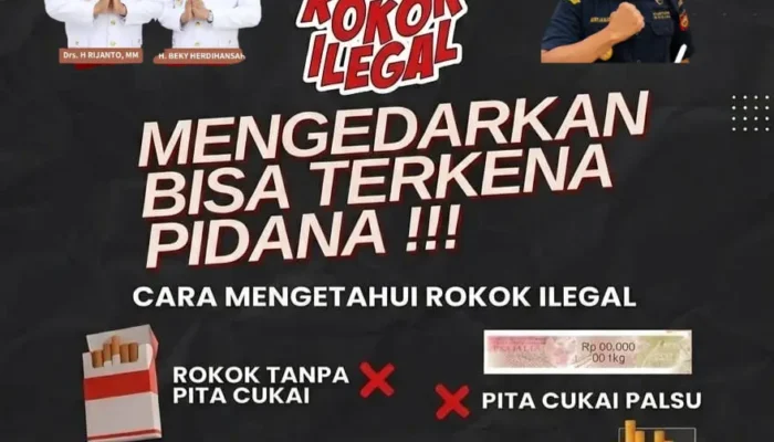 Sosialisasi Pemkab Blitar Bersama Bea Cukai Gempur Rokok Ilegal