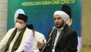 Hadiri Shalawat, Airlangga-Ulama Gemakan Doa Akhiri Pandemi Covid