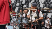 Heboh! Menteri Basuki Meriahkan Stadion Baru dengan Skill Drumming