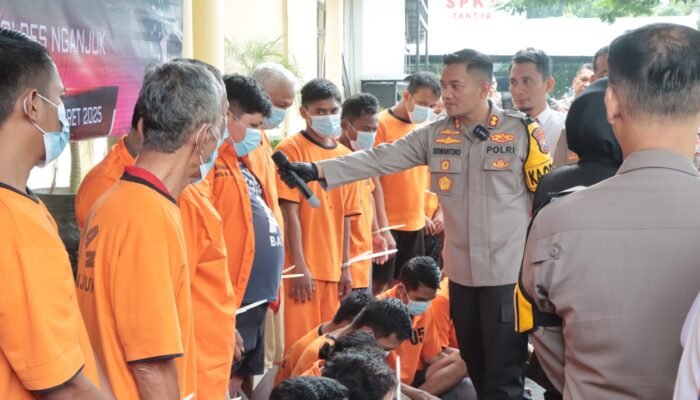 12 Hari Operasi Pekat Semeru, Polres Nganjuk Ungkap Ratusan Perkara