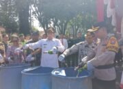 Musnahkan Barang Bukti Hasil Operasi Cipta Kondusif Menjelang Idul Fitri di lakukan Oleh Polres Lamingan