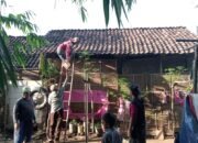 Puluhan Warga Takat Gotong Royong Bongkar Istana Reyot Mbah Karsi