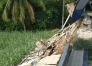 Dinding Penyangga Damar Waterpark Ambruk: Uang Rakyat Amblas, Pemdes Salahkan Longsor