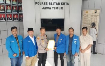 Temui Kapolres Blitar Kota, PMII Blitar Bongkar Masalah Kriminalitas hingga Tambang Ilegal