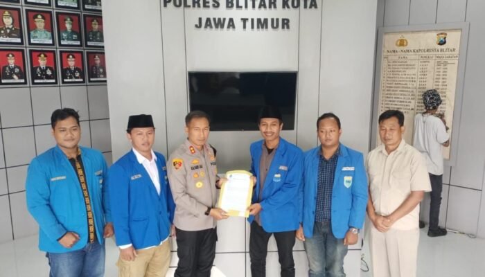 Temui Kapolres Blitar Kota, PMII Blitar Bongkar Masalah Kriminalitas hingga Tambang Ilegal